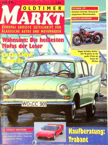 Deckblatt Oldtimer Markt (03/1993)